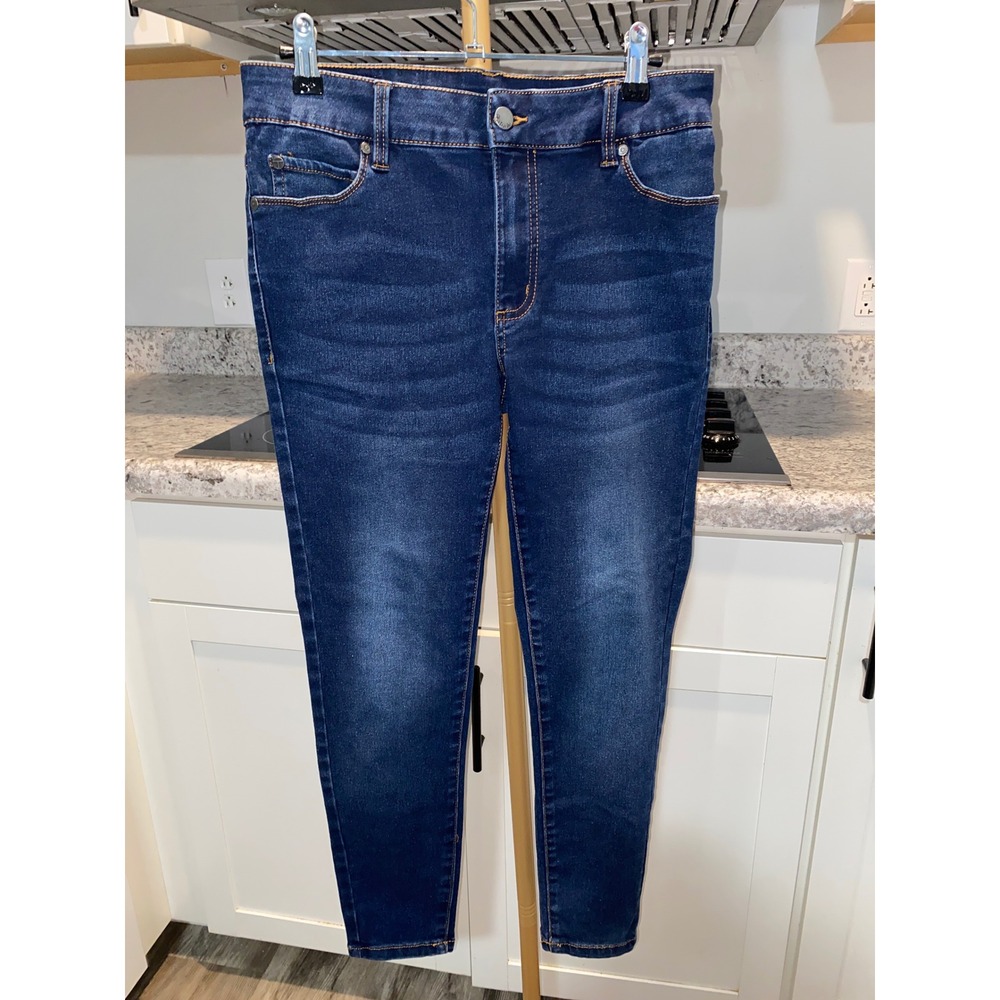 Tahari Womens Dark Wash Skinny Jeans Size 8 29 Stretch Denim Slim Fit Pants